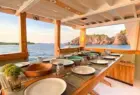 restaurant set for phinisi boat