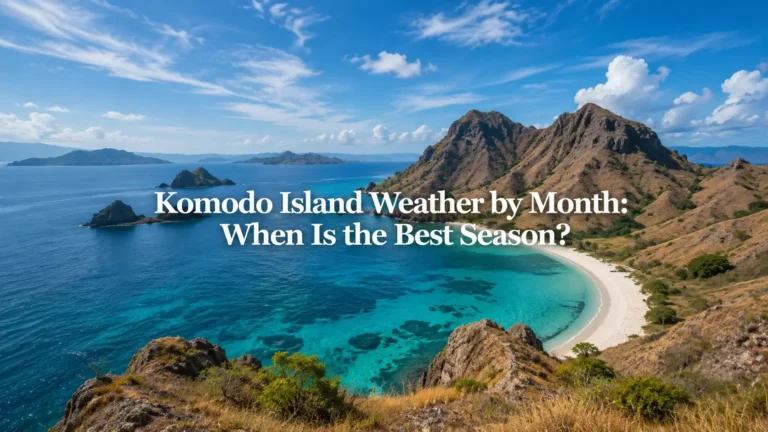 Komodo Island weather by month; when is the best season